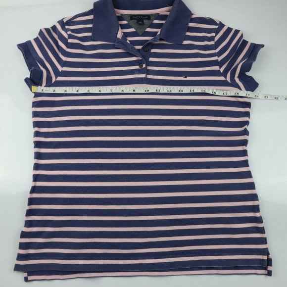 Junior's TOMMY HILFIGER Polo Striped Solid Tops Lot of 4 Large Read Description - Picture 2 of 12